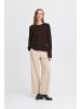 ICHI Strick-Cardigan langarm IHKAMARA Loose fit in Chocolate Torte