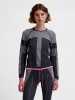 Hummel T-Shirt Raglanärmel Hmlseamless Damen in OBSIDIAN
