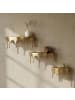 FineBuy Wandregal in Gold / Aluminium / 60x28x20