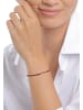 Elli Armband 925 Sterling Silber Glück, Glück-Schriftzug, Kleeblatt in Dunkelrot