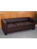 MCW 3-1-1 Couchgarnitur Lille, Kunstleder, coffee