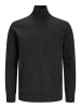 JACK & JONES PLUS Sweatshirt mit Reißverschluss in Black