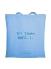 Mr. & Mrs. Panda Jutetasche Spruch Tragetasche Liebe mit Spruch in Sky Blue