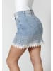 KOROSHI JEANS MIT KURZEM ROCK in blau