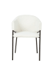 home24 Polsterstuhl Funks 2er-Set in Beige / Schwarz