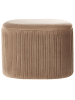 Beliani Pouf RICHLAND in Beige - (W) 55 x (H) 41 x (L) 35 cm