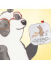 Mr. & Mrs. Panda Getränkeuntersetzer Erzieher Kindisch mit Spruch in Weiß