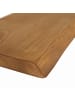 relaxdays Wandregal "Baumkante" in Braun - (B)100 x (H)3 x (T)22 cm