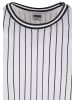 Urban Classics Urban Classics Striped Mesh Tanktop in white/black