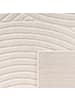 KADIMA DESIGN Teppich Kurzflor Struktur Wohnzimmer in Creme