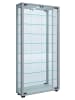 ebuy24 Vitrinenschrank VitrosaMaxi 7 Silberfarben 59 x 18 cm
