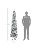 HOMCOM Weihnachtsbaum-Ø46 x 180H cm-Grün+Weiß