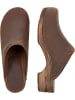 Sanita Comfortwear Clog "Wood-Christian Open" in Braun