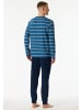 Schiesser Pyjama kurz für Herren in blau