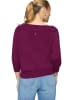 Zero  Strickpullover mit Carmenausschnitt in Magenta Purple
