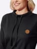 Sieh an! Stehkragen-Shirt in schwarz