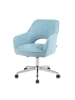 DUBI Möbel 2er-Set: Bürostuhl Mika-Ilvy in Hellblau - (B)60 x (H)85 x  (T)65 cm