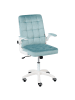 Beliani Bürostuhl DANDY in Blau/Weiß - (W) 58 x (H) 95 x (L) 58 cm