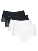 Sloggi Slip 4er Pack in Weiß/Schwarz