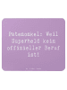 Mr. & Mrs. Panda Mouse Pad Spruch Patenonkel Superheld mit Spruch in Lavendeltraum