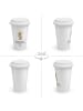 Mr. & Mrs. Panda Coffee To Go Becher Waschbär mit Spruch in Weiß