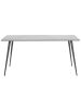 Beliani Esszimmertisch SANTIAGO in Grau/Schwarz - (W) 80 x (H) 76 x (L) 160 cm