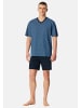 Schiesser Schlafanzug Comfort Nightwear in Blau