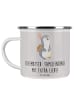 Mr. & Mrs. Panda Kaffeetasse Stiefmutter Liebe mit Spruch in Grau Pastell