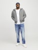 JACK & JONES PLUS Kapuzenjacke in Light Grey Melange