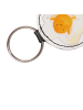 Mr. & Mrs. Panda Rund Schlüsselanhänger Spiegelei Ei ohne Spruch in Weiß