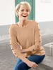 Sieh an! 3/4-Arm-Pullover in camel