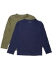 Minymo Kinder Longsleeve "Basic 34-T-shirt LS (2-pack)" in Grün