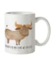 Mr. & Mrs. Panda Kindertasse Sternzeichen Stier mit Spruch in Weiß