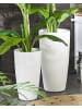 Beliani Outdoor Blumentopf TSERIA in Weiß - (W) 40 x (H) 75 x (L) 40 cm