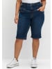 sheego Jeansbermudas in dark blue denim