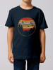 wat? Apparel T-Shirt Sunset Berge & Tannen in Dunkelblau