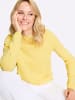 Sieh an! Langarm-Pullover in zitrone