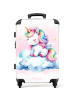 NoBoringSuitCases Suitcase, Koffer, Reisekoffer Einhorn Wolke