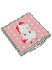 Mr. & Mrs. Panda Handtaschenspiegel quadratisch Einhorn Wut ohne... in Rot Pastell