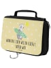 Mr. & Mrs. Panda Waschtasche Sommer Wellen Surf mit Spruch in Gelb Pastell