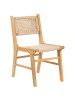 Beliani 2er-Set Esszimmerstuhl OZELLA in Braun/Beige