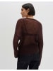 someday. Tivora Strickpullover mit Sheer Look in Mahogany