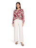 BETTY & CO Schlupfbluse mit Print in Nature/Dark Red