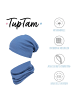 TupTam Unisex Kinder Beanie Mütze Schlauchschal Set in indigo