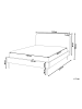 Beliani 2-tlg Doppelbett FLAYAT in Grau/Gold