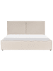 Beliani Doppelbett MOISSAC in Beige/Schwarz - (W) 197 x (H) 108 x (L) 224 cm