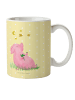 Mr. & Mrs. Panda Kindertasse Schwein Glück ohne Spruch in Gelb Pastell
