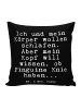 Mr. & Mrs. Panda Kissen Ich und mein Körper... mit Spruch in Schwarz