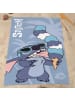 Lilo & Stitch Lilo & Stitch Handtuch Badehandtuch Strandtuch 70x140 cm aus Mikrofase in Blau