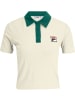 Fila Polo "Looknow Ribbed Polo Shirt" in Weiß
